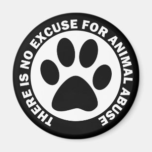Aimant Il n'y a aucune excuse pour l'abus animal