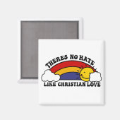 Aimant Il n'y a pas de haine comme Christian Rainbow (Recto/Verso)