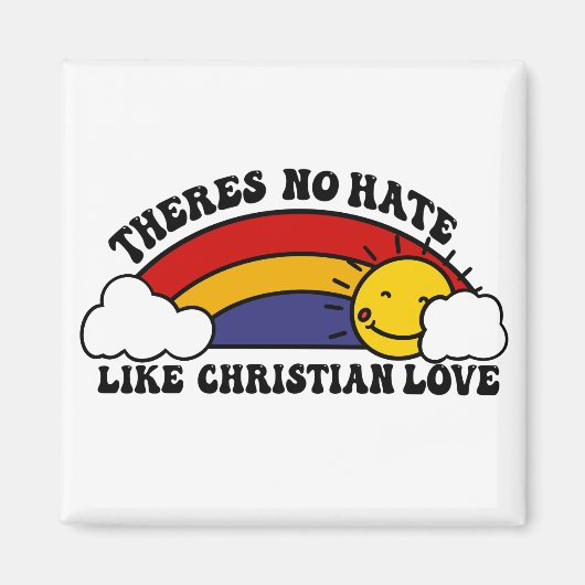 Aimant Il n'y a pas de haine comme Christian Rainbow (Devant)