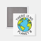 Aimant Il N'Y A Pas De Planète B Concept De l'environneme (Recto/Verso)