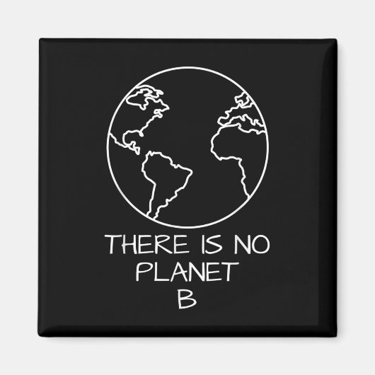 Aimant Il N'Y A Pas De Planète B Plastique De Conservatio (Devant)