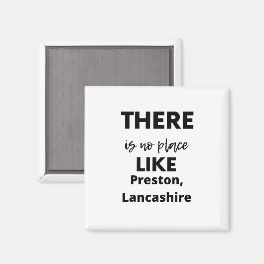 Aimant il n'y a pas d'endroit comme Preston, Lancashire (Recto/Verso)