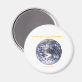 Aimant Il N'Y A Qu'Une Seule Terre... (Terre De Marbre Bl (Recto/Verso)