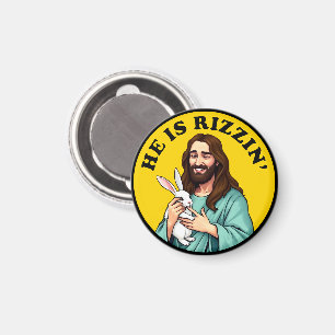 Aimant Il Rizzin Funny Jésus Jour de Pâques Chrétien