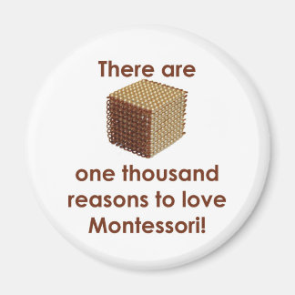 Aimant Il y a 1000 raisons d'aimer Montessori