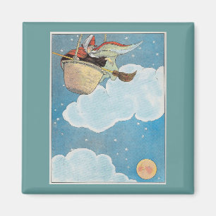 Aimant Il y avait une vieille femme jetée dans un panier,