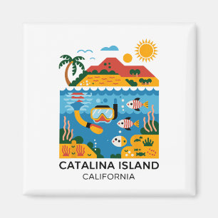 Aimant Île Catalina Californie Randonnée