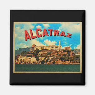 Aimant Île d'Alcatraz vintage