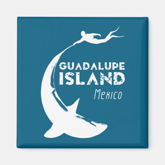 Aimant Île de Guadalupe Mexique | Plongée avec requins (Devant)