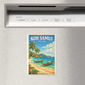 Aimant Île de Koh Samui, Thaïlande rétro (In Situ (Lave-vaisselle))