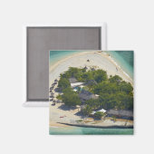 Aimant Île de la mer du Sud, Îles Mamanuca, Fidji (Recto/Verso)