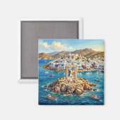 Aimant Île de Naxos Grèce (Recto/Verso)