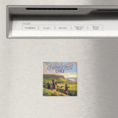 Aimant Île de Pâques Chili Moai Rapa Nui Polynésie Rétro (In Situ (Lave-vaisselle))