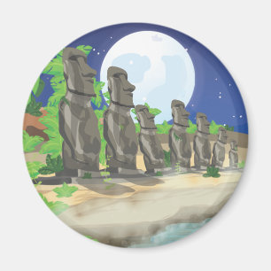 Aimant Île de Pâques Moai