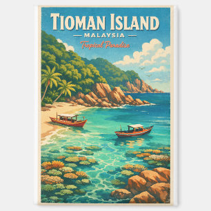 Aimant Île de Tioman, Malaisie, dans un style tropical vi