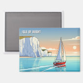 Aimant Île de Wight Angleterre Voyage (Recto/Verso)