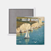 Aimant Île de Wight Angleterre Voyage (Recto/Verso)