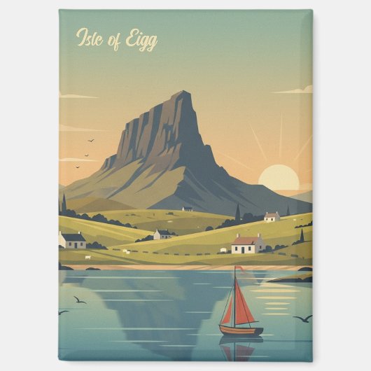 Aimant Île d'Eigg, Écosse Voyage (Recto)