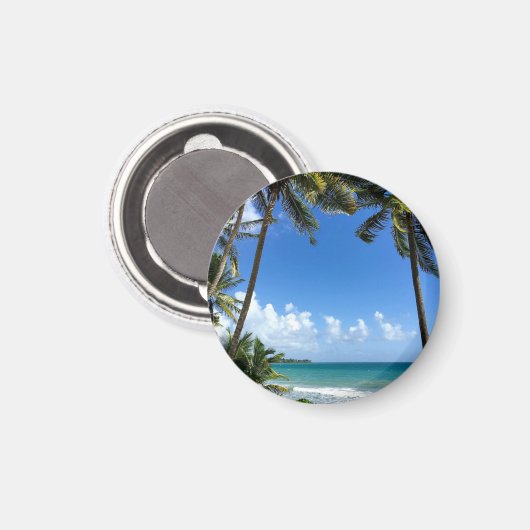 Aimant île des Caraïbes, Martinique (Recto/Verso)