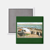 Aimant Île des Palmes, Charleston, Caroline du Sud (Recto/Verso)