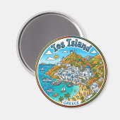 Aimant Île d'ios Grèce (Recto/Verso)