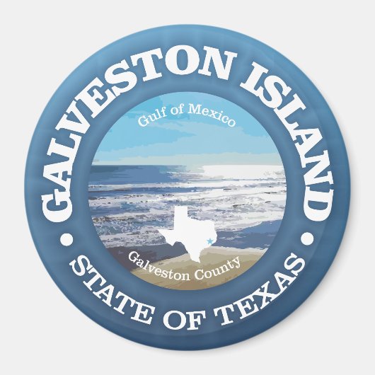 Aimant Île Galveston (C) (Devant)