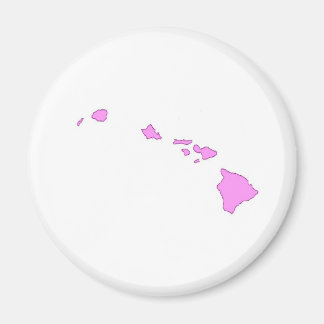 Aimant île hawaïenne rose