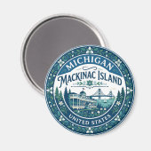 Aimant Île Mackinac Michigan (Recto/Verso)