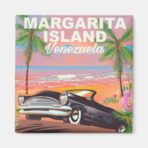Aimant Île Margarita - Affiche de voyage Venezuela