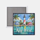 Aimant Île tropicale de Key West 🐚 (Recto/Verso)