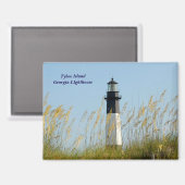 Aimant Île Tybee, phare de Géorgie (Recto/Verso)