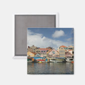 Aimant Îles ABC, CURAÇAO, Willemstad : Punda, (Recto/Verso)