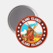 Aimant Îles Åland (Recto/Verso)
