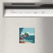 Aimant Iles Apôtres National Lakeshore Wisconsin Rétro (In Situ (Lave-vaisselle))