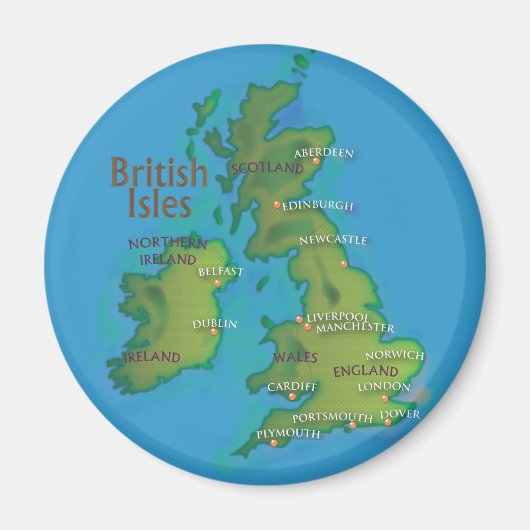 Aimant Îles Britanniques (Devant)