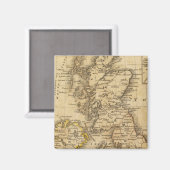 Aimant Îles britanniques, Asie (Recto/Verso)