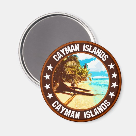 Aimant Îles Caïmans (Recto/Verso)