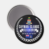 Aimant Îles Caïmans (Recto/Verso)