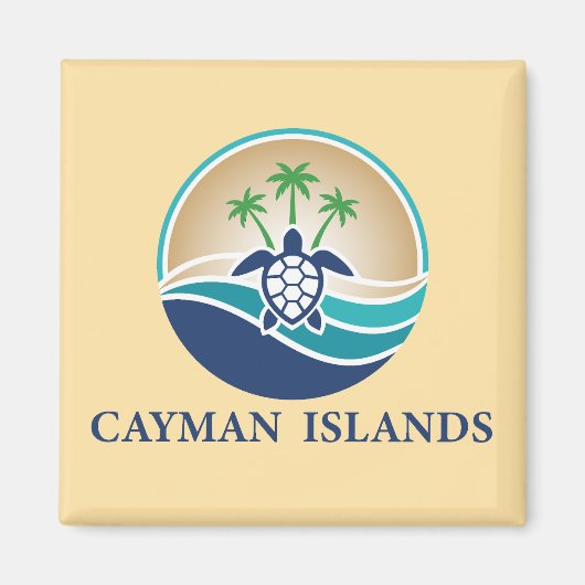 Aimant Îles Caïmans Caraïbes (Devant)