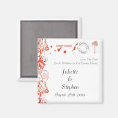 Aimant Îles Canaries Mariage Enregistrer La Date (Recto/Verso)