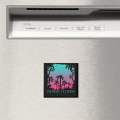 Aimant Iles Cayman Vintage Retro (In Situ (Lave-vaisselle))