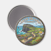 Aimant Îles d'Aran Irlande (Recto/Verso)