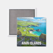 Aimant Iles d'Aran Irlande Voyage (Recto/Verso)