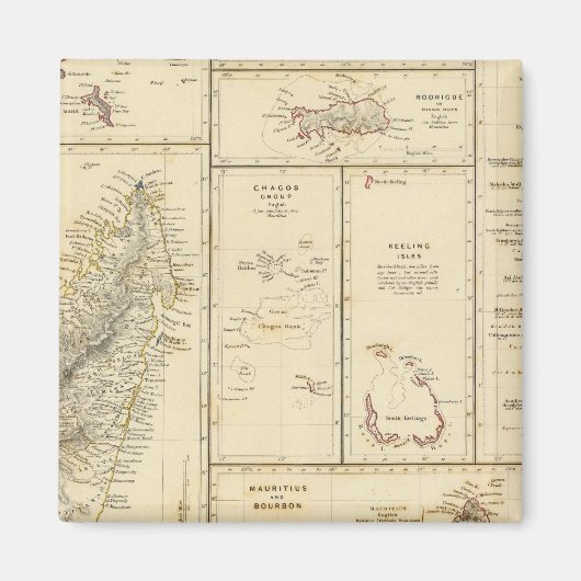 Aimant Îles de l'Océan Indien (Devant)