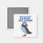 Aimant Iles Féroé Puffin (Recto/Verso)