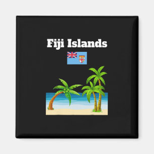 Aimant Îles Fidji Amoureux Voyage Souvenir Drapeau Fidjie