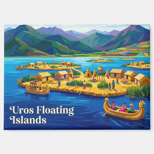 Aimant Îles flottantes d'Uros Pérou (Recto)