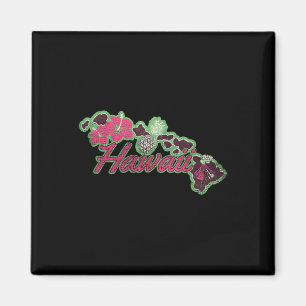 Aimant Îles Hawaii Hibiscus Fleurs Aloha Hawaii Luau