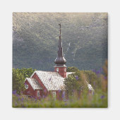 Aimant Îles Lofoten Église Flakstad (Devant)