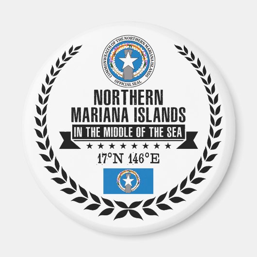 Aimant Îles Mariannes du Nord (Devant)